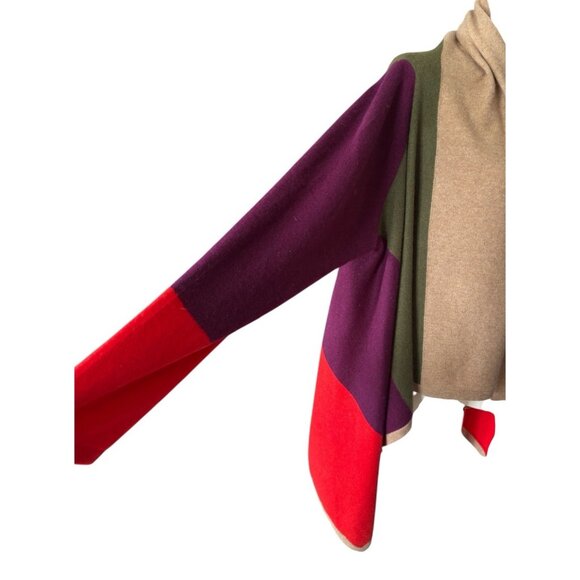 NWT Charter Club Luxury Woman Cashmere Color Block Long Sleeve Cardigan Sz 3X - Picture 6 of 11